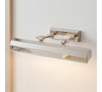 Applique Murale Nickel B:40 Cm Orientable 2X E14 Lampadaire Image