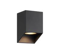 Applique murale NICO Square 12 Aluminium Noir mat, H.12 IP54 GU10 / Extérieur
