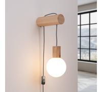 Applique murale Nimbi SOLLUX LIGHTING, bois clair, Salon / Salle à manger, Bois, Moderne, Applique