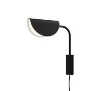 Applique murale Noir Connecteur Câble Bureau Cuisine H:32,5 cm G9 Wandleuchte