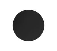 Applique Murale Noire Ø 30 Cm Ronde Lumière Indirecte Métal Salon