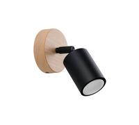Sollux Lighting Verdo applique murale 1x10 W noir-bois SL.1290
