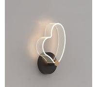 Applique Murale Noire Du Milieu Du Siècle Pour Chambre À Coucher, Lampe Murale Moderne Avec Lumière Chaude, Luminaires de Couloir de Ferme Vintage, Petite Veilleuse Murale Pour Salle Den, Salon/B