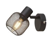 Applique Murale Noire E14 Métal Réglable Design Rétro Salon SKYE