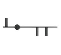 Applique Murale Noire En Métal 81 Cm Longue 3X GU10 Lampe De Salon Couloir