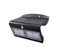 Applique murale noire LED solaire avec capteur 3,2 W 400 lm 3000 K lumière jaune