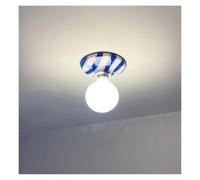 Applique Murale Nordique en céramique, Design Circulaire, Boule de Verre, Lampe LED pour décoration de Chambre, Salon, Bureau, éclairage, Applique Murale d'intérieur