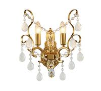 Applique Murale Nordique en Cristal et métal, Style Post-Moderne, luminaire pour tête de lit, Couloir, Chambre à Coucher, Chevet, Salon