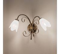 Applique murale Odino ONLI, dimmable, bronze, Salon / Salle à manger, Métal, Applique