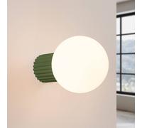 Applique murale ORBI SOLLUX LIGHTING, dimmable, vert, Salle de bain, Aluminium, Applique Murale