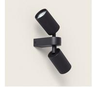 Applique Murale Orientable Aluminium Breixo 2 Spots Noir
