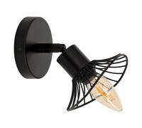 Applique Murale Orientable en Métal "Adelia" 17cm Noir