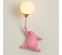 Applique murale ours de dessin animé, applique murale ballon, lampe murale pour chambre d'enfant, luminaire mural féerique G9, appliques câblées pour chambre de filles et garçons, décoration de chamb