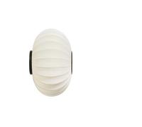 Applique Murale Ovale Knit-Wit, Made By Hand, Ø57 cm , Blanc Perle