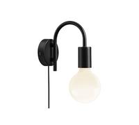 Applique murale PACO Métal Noir, H.16 - IP20 - E27 / Intérieur