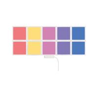 Applique murale panneau mural lumière décorative LED RGB télécommande de jeu à intensité variable lot de 10