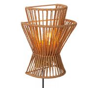 Applique Murale Papier Couloir Nature Or H:24 CM E27 Câble Prise Wandleuchte