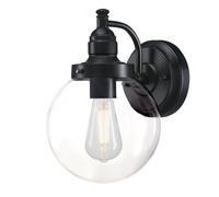 Applique murale Patio Lumière Murale Eddystone Clair Noir Applique Jardin