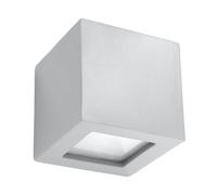 Applique Murale Petit Céramique Cube H:14 CM Gris Haut Bas E27 Wandleuchte L'