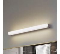 Lindby LED Applique Murale Philippa (Moderne) en Gris Aluminium e. a. pour Salle de bain (1 lampe,à), Luminaire salle Lampe WC