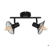 Atmosphera Applique/Plafonnier Adelia noir 28 x 12,5 cm