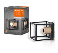 Applique Murale Plafonnier Décor Nairobi Noir/Bois Max. 15W E27 LED Lumière