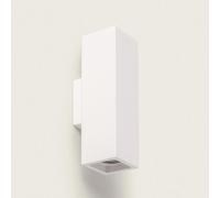 Applique Murale Plâtre Éclairage Double Face Amatista Blanc