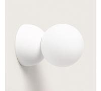 TechBrey Applique Murale Plâtre ou Ciment Delya Blanc Blanc G