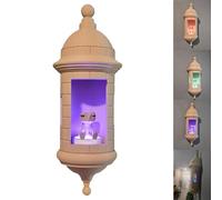 Applique murale portoricaine Garita Coqui, veilleuse LED imprimée en 3D style El Morro, décoration murale Boricua faite main pour chambre, salon, terrasse, souvenir culturel portoricain (1PCS)