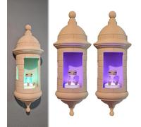 Applique Murale Portoricaine Garita Coqui, Veilleuse Led sans Fil Imprimée en 3d avec Grenouille Coquí, Décoration Style Boricua pour Intérieur/extérieur, Cadeaux Uniques pour Les Amoureux(2pcs)