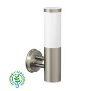 Applique murale PORU pour l'extérieur IP44 inox rond in mpoule E27