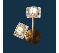Applique Murale Post-LED Simple, Style Nordique, en Verre, luminaire décoratif pour Salle de Bain, Chambre à Coucher, en cuivre