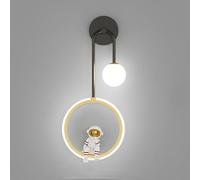 Applique Murale pour Chambre d'enfant, Lampe Murale Astronaute en métal avec Abat-Jour en Acrylique, Applique Murale LED 15 W pour Chambre d'enfant, garçon, Fille, Salon