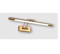 Applique murale pour éclairer des tableaux, des miroirs, des peintures murales, etc..style traditionnel, LED 15W, chaude 3000K, Laiton antique, entièrement articulé et rotatif. 67cm