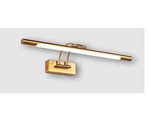 Applique murale pour éclairer des tableaux, des miroirs, des peintures murales, etc..style traditionnel, LED 15W, chaude 3000K, Laiton antique, entièrement articulé et rotatif. 67cm