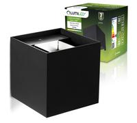Applique murale pour fa?ade de jardin, LED 2x3W 4000K, orientable haut/bas, noir