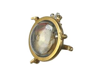 Applique murale pour l'extérieur ronde en laiton de haute qualité hublot maritime IP44 premium D : 14 cm lampe de bateau lampe de bateau applique murale cour jardin éclairage extérieur