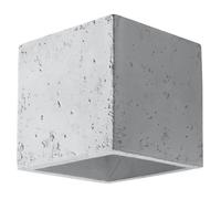 Applique Murale QUAD Beton Lampe Murale Moderne Boho Bois Design pr Chambre Salon Escalier Couloir - Gris