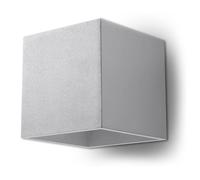 Applique Murale QUAD LED Up/Down Lampe Murale Moderne Design pr Chambre Salon Escalier Couloir - Gris