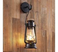 Lindby Applique Murale Raisa à intensité variable (Antique, Classic) en Marron Métal e. a. pour Couloir (1 lampe,à E14), Applique, Lampe Murale, Eclairage, Luminaire Mural