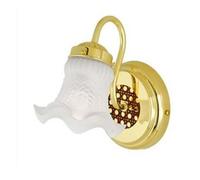 Applique murale Rattan Laiton poli / Verre opale Westinghouse