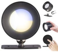 Applique murale rechargeable avec LED CCT à intensité variable - coloris noir [Lunartec]