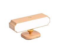 Applique Murale Rechargeable - Lampe À Détecteur De Mouvement Magnétique En Bois Véritable | Lampe Sans Fil Rotative À 360° 3000 K Jaune Chaud - Veilleuse Pour Protéger Les Yeux | Batterie 1200 MAh Po