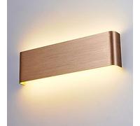 Applique Murale rectangulaire à intensité Variable Tricolore, Lanterne Murale LED en Aluminium, Longue Bande Lumineuse, luminaire d'intérieur Anti-astigmatisme, luminaire Mural pour Salon et