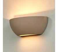 Applique murale Renata Lindby, dimmable, gris, Couloir, Béton, Moderne, Applique Murale