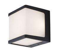 Applique murale RENNES LED 10W 4000K IP54 plastique anthracite, plastique blanc H:10.5cm L:10.5cm