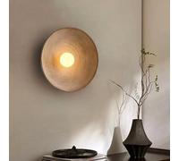 Applique Murale Rétro Applique En Résine Wabi-sabi G4 Abat-jour En Verre Créatif Tourbillon Art Déco Pour Salon Table De Chevet Chambre À Coucher Salle À Manger Escalier Couloir Éclairage Mural(marron