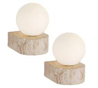 Applique Murale Rétro Créative Carrée Appliques Style Japonais Travertin Jaune Naturel G9 Applique Murale pour Salon Salle À Manger Chambre Étude 1 Pack/2 Pack