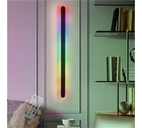Applique Murale RGB à intensité Variable avec télécommande, Minimaliste, créative, Moderne, LED, éclairage d'intérieur, en Aluminium et Acrylique, pour Salon ou Chambre à Coucher