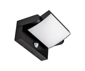 Applique murale rotative à LED V-TAC - Capteur PIR - Étanchéité IP65 - Noir - 17W - 2520 Lumens - 3000K
